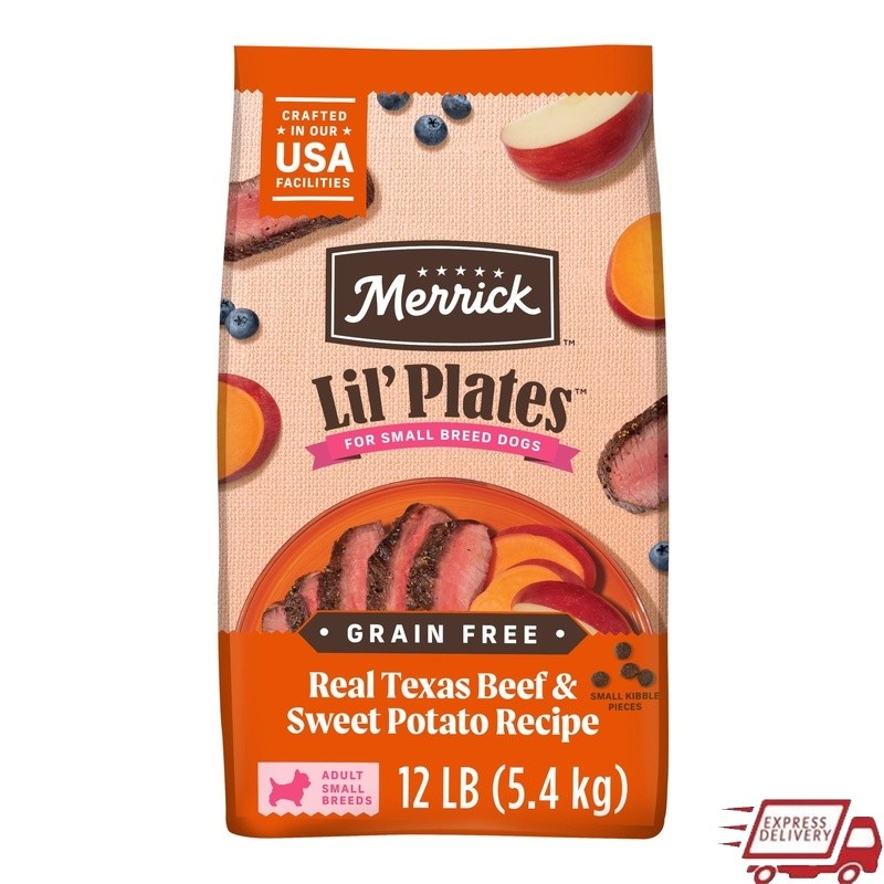 Lil Plates Grain Free Dog Food Real Beef Sweet Potato Small Breed Kibble New