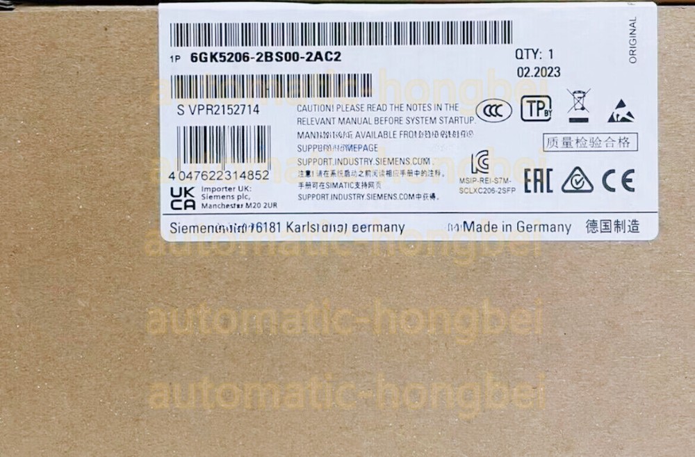 6GK5206-2BS00-2AC2 SIEMENS Switch Module 6GK5206-2BS00-2AC2 FAST SHIP FreeTax#MS