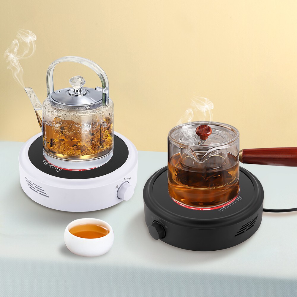 Electric Mini Stove Portable Hot Plate 700W Black/White Coffee Milk Heater 60Hz