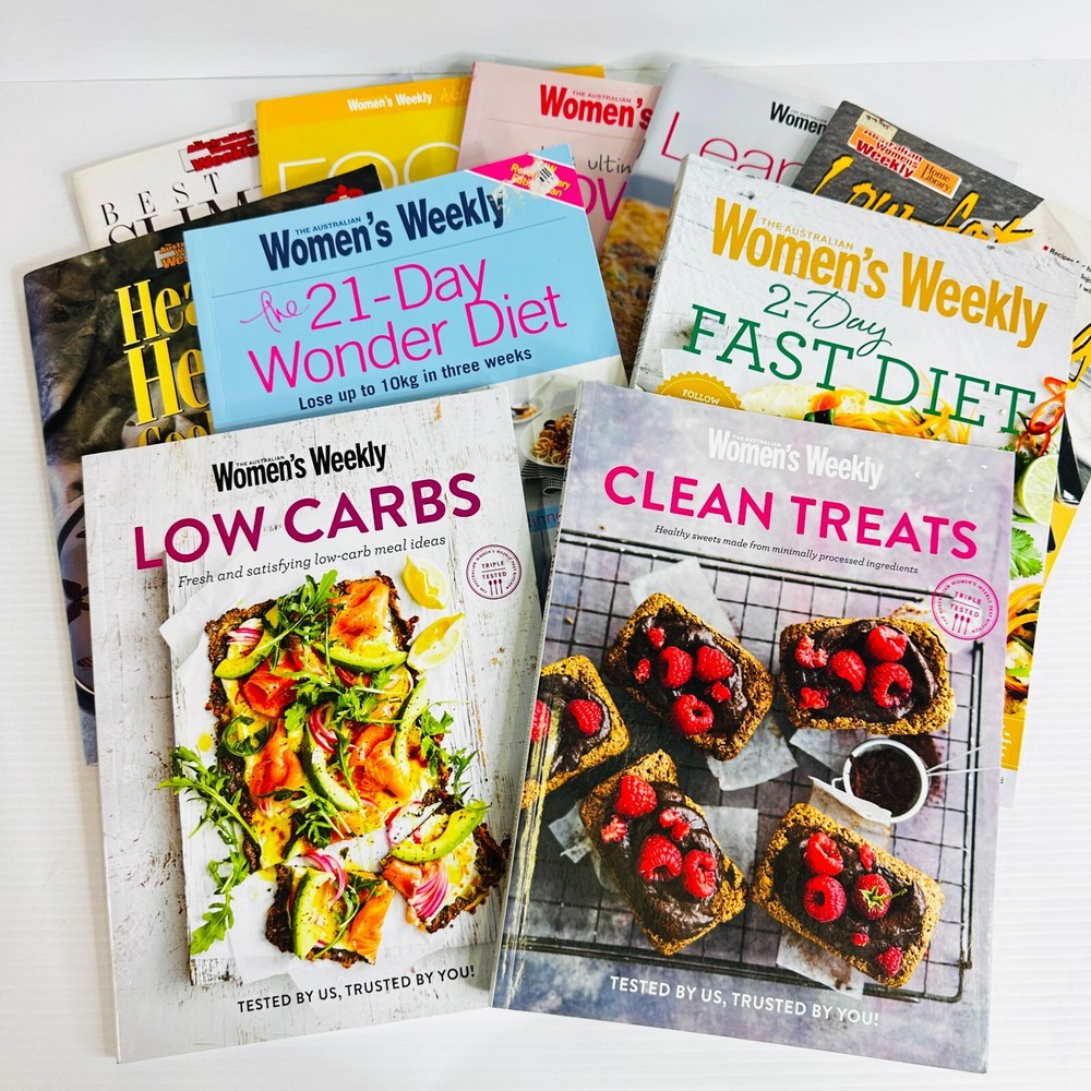 Diet Paperback Books x 10 The Australian Women's Weekly Lot Dieting Weight Loss