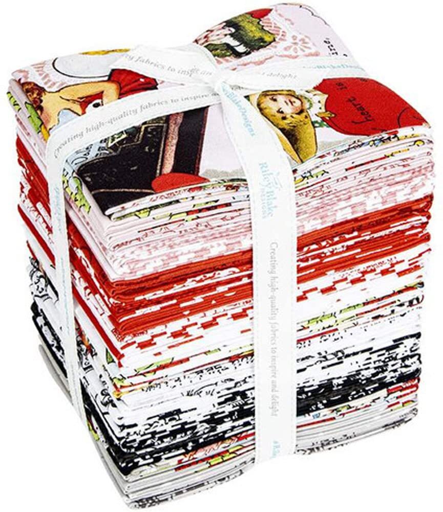 J Wecker Frisch Be Mine Valentine 34 Fat Quarters FQ-12780-34