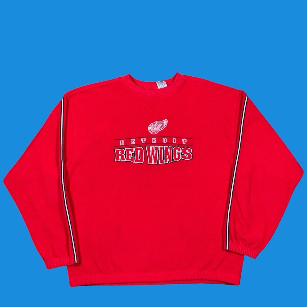 Vintage Detroit Red Wings NHL Hockey Sweater Crewneck Size XL