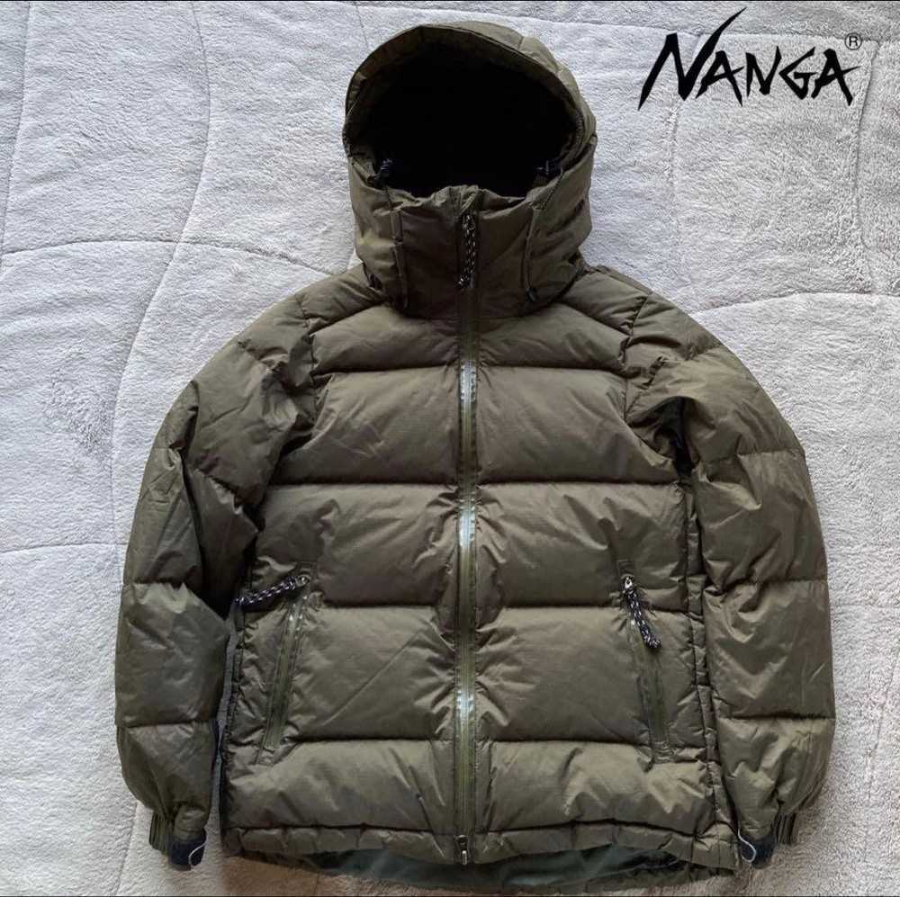 NANGA Aurora Down Jacket Urban Research Khaki Free Size Double Zip Used