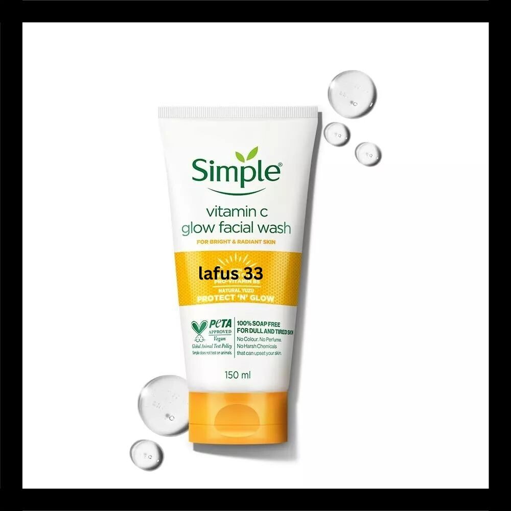 Simple Protect N Glow Vitamin C Facial Wash for All Skin Types 150ml