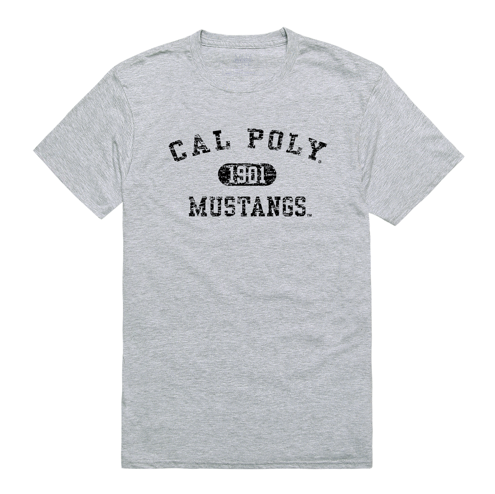 Cal State University Poly Mustangs NCAA Distressed Arch Tee