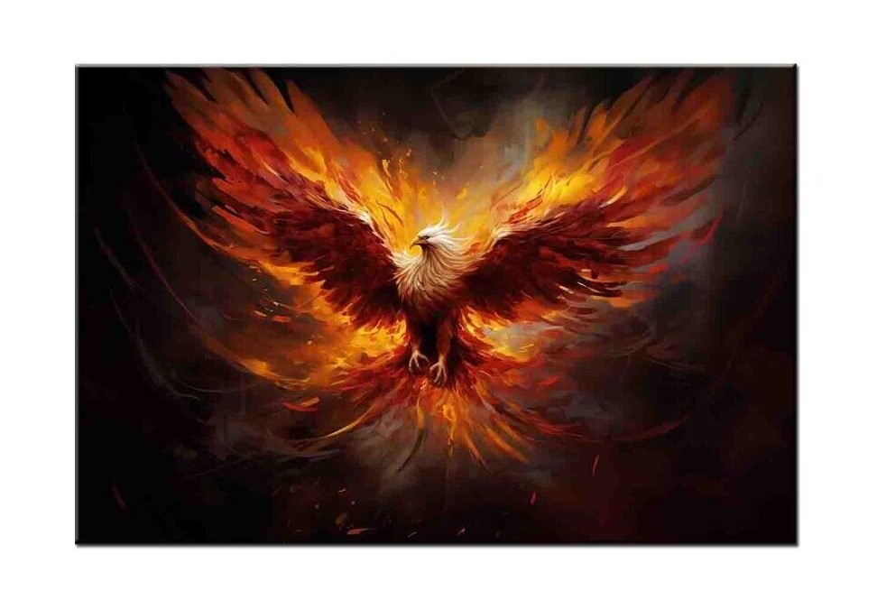 Home Wall Art Decor Fantasy Phoenix Oil Painting Picture Printed on canvas-II