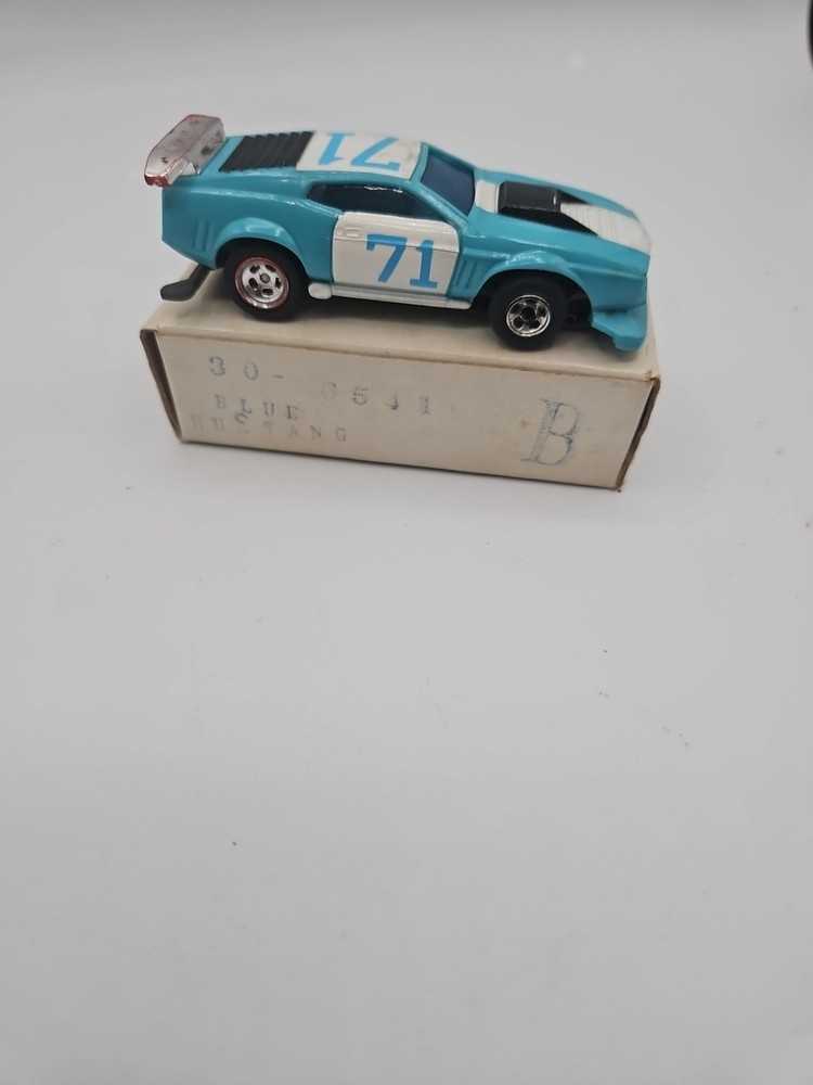 Vintage Lionel Power Passers Ford Mustang Blue Slot Car w/Original Box