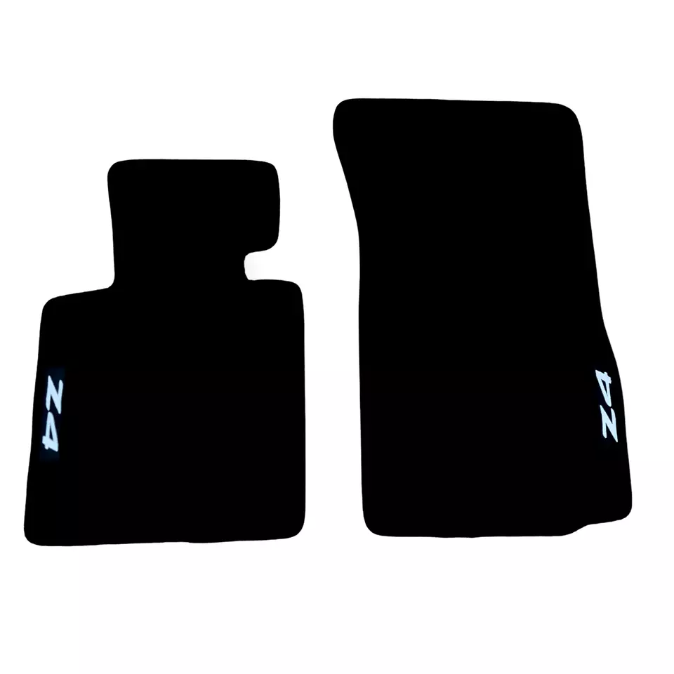 For BMW Z4 E85/86 2004-2009 Front Car Floor Mats Velour Black Carpet Liners 2pc