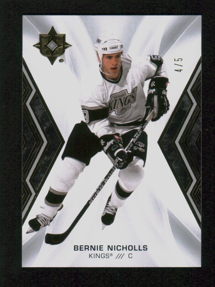 2021-22 Ultimate Collection Black Bernie Nicholls #87 /5 Hockey Card