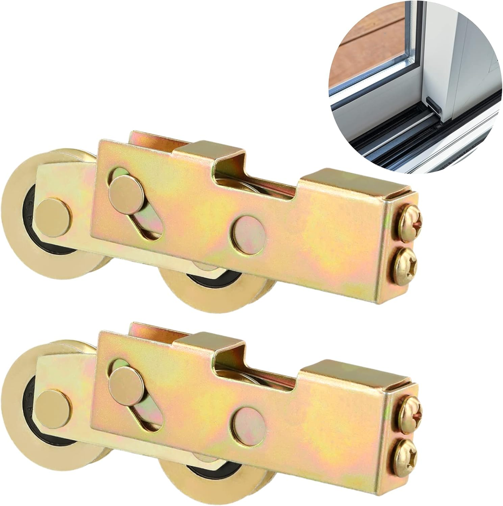 Sliding Door Tandem Roller Assembly, 2 Pcs Sliding Door Window Wheels