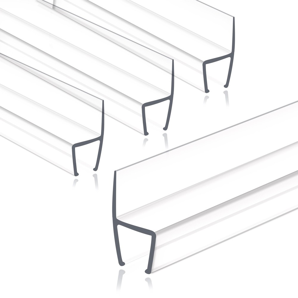 Frameless Shower Door Seal Strip 4 Pack 78 Inch for 1/2 Inch Thick Glass