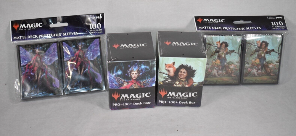 Ultra Pro Wilds of Eldraine Tegwyll & Ellivere Deck Box and Sleeves Set WOE WOC