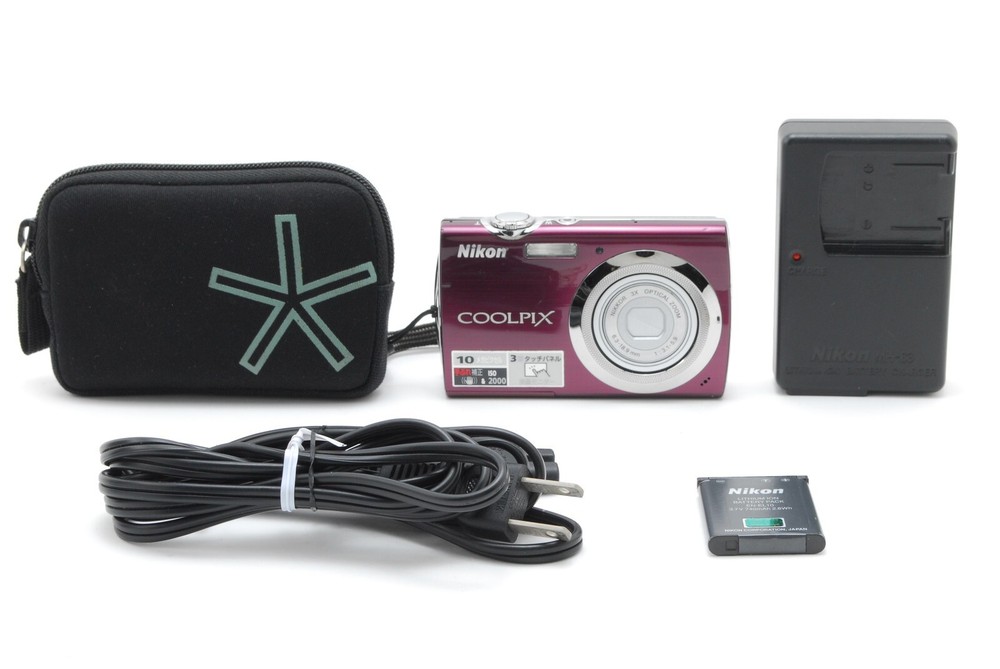 Near Mint Nikon COOLPIX S230 10.0MP Purple Digital Camera from Japan
