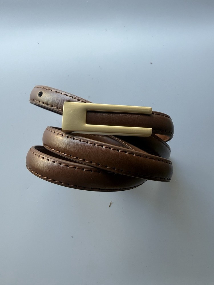 Women0.7″Skinny Genuine Leather Belts for Jeans Pants Dresses Fashion Waist Belt