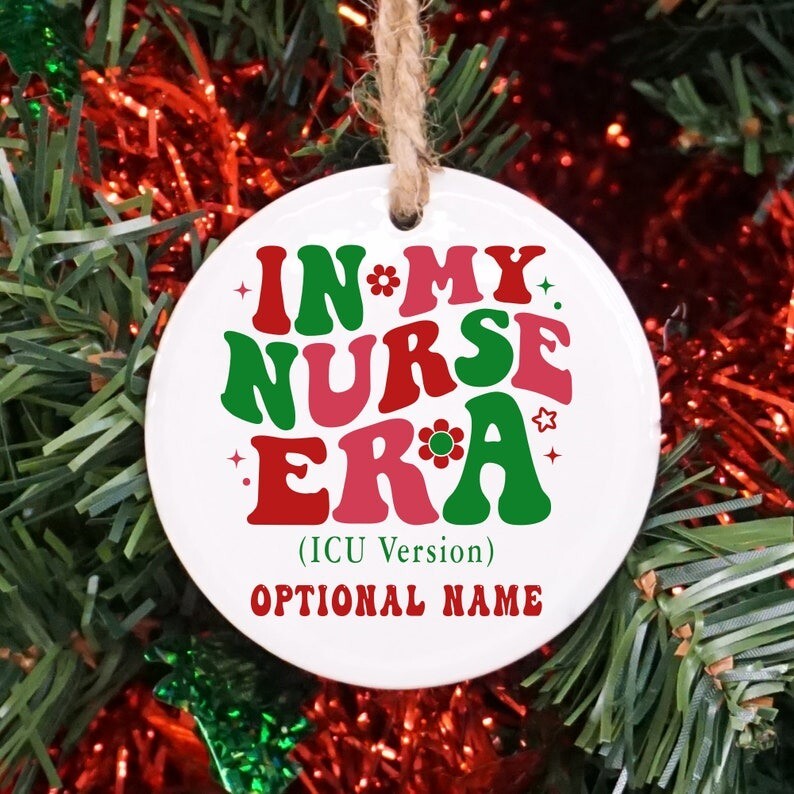 Nurse Christmas Ornament, Custom Christmas Gift for Nurse, New Nurse Graduati...