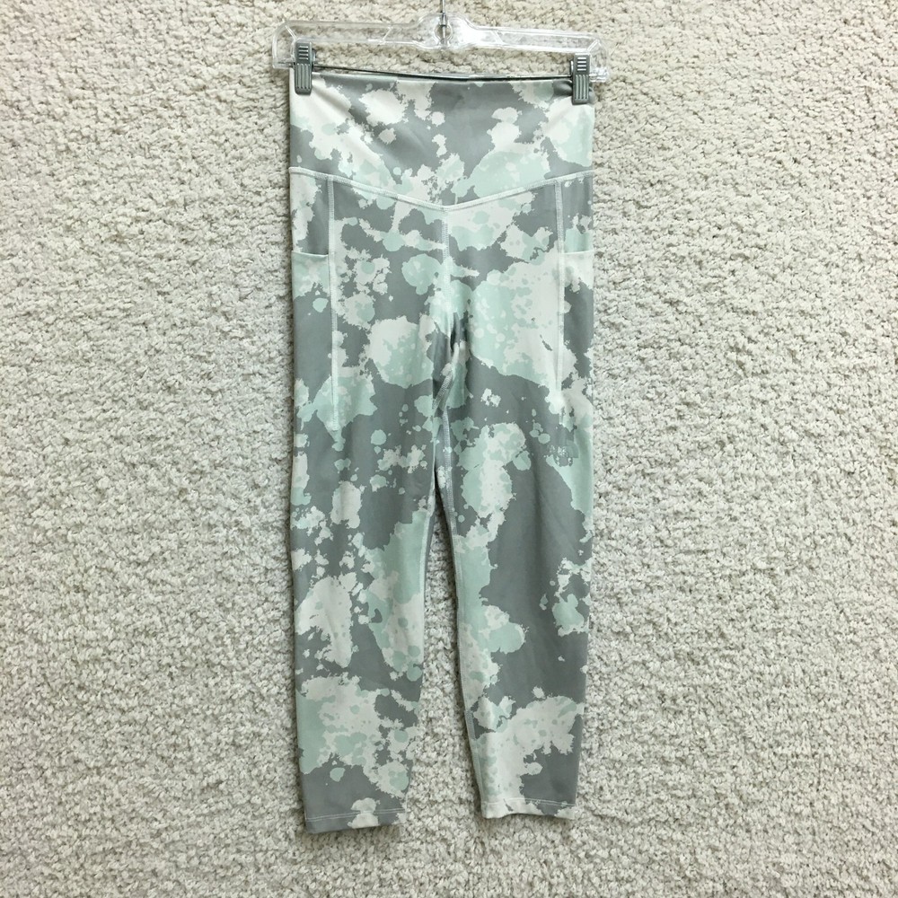 The North Face Leggings Medium Adult Green Pull On Stretch Yoga Camo Womens M