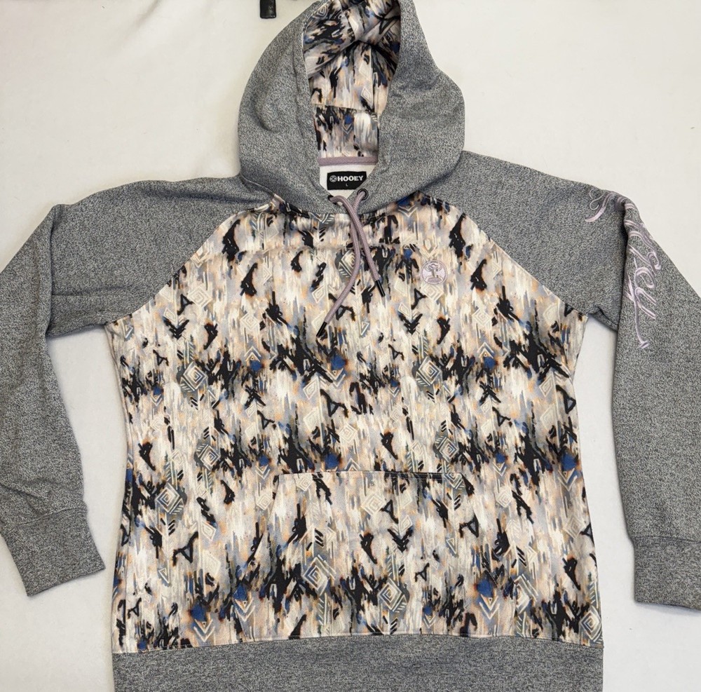Hooey Hoodie Large Cowboy Western Hooded Aztec Sweater Sweatshirt