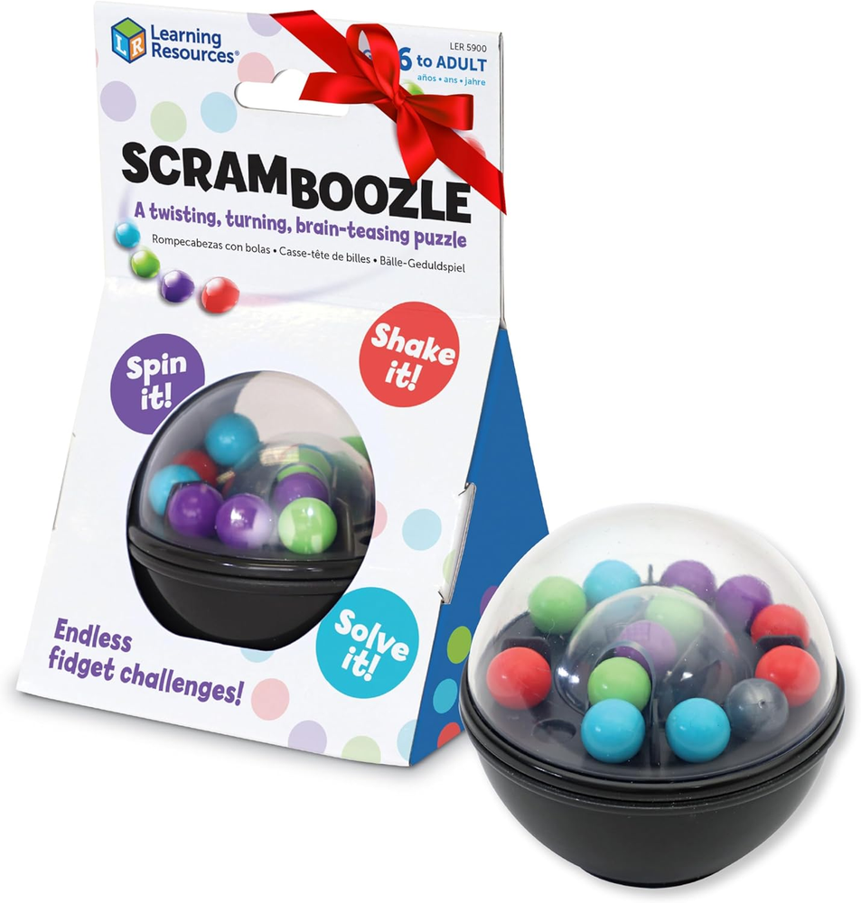 Scramboozle Puzzle Ball - 3D Brain Teasers and Puzzle Games for Kids and Adults,