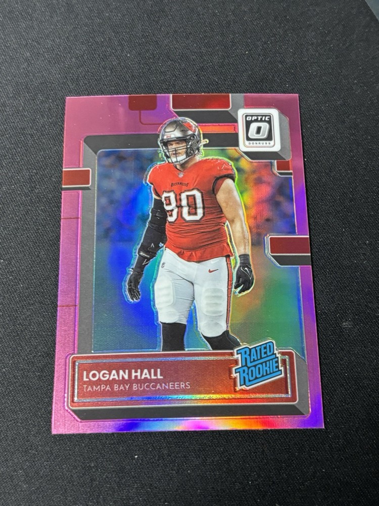 Logan Hall 2022 Donruss Optic Pink #299 Rookie Card
