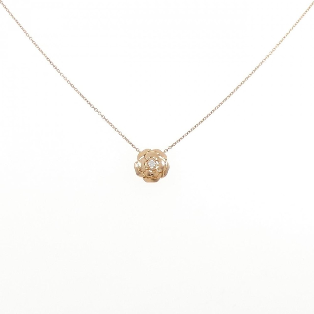 Chanel Camelia Necklace Women Gold One Size