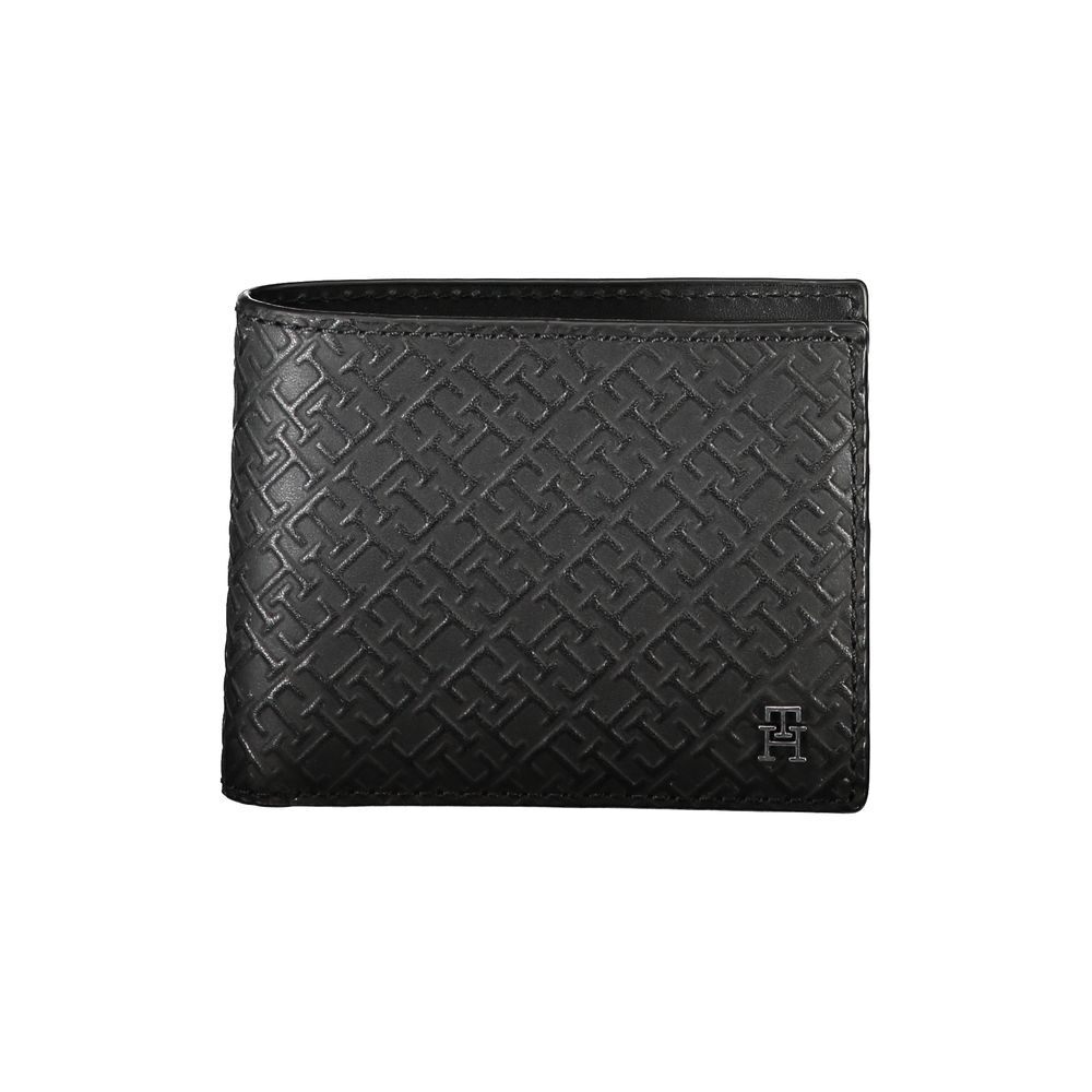 Tommy Hilfiger Stylish Leather Double Card Wallet with Contrast Stitching
