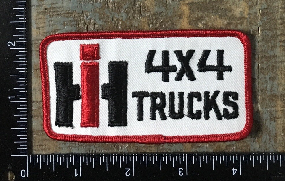 Vintage IH 4X4 TRUCKS International Harvester Company Logo Sew-On Patch 1970s