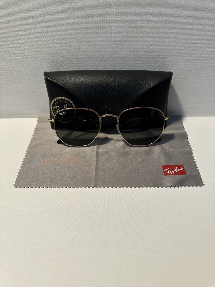 Ray-Ban Gold Hexagonal Sunglasses