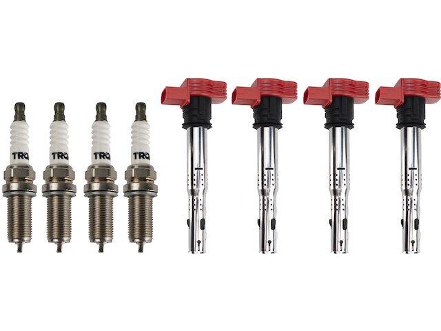 TRQ Ignition Coil and Spark Plug Kit fits VW Golf 2006 1.8L 4 Cyl 63RNXF