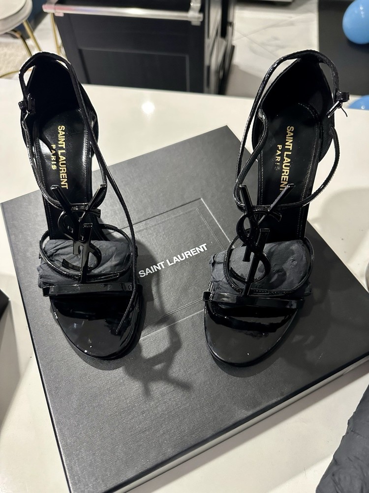 Authentic Saint Laurent YSL heels luxury designer shoes