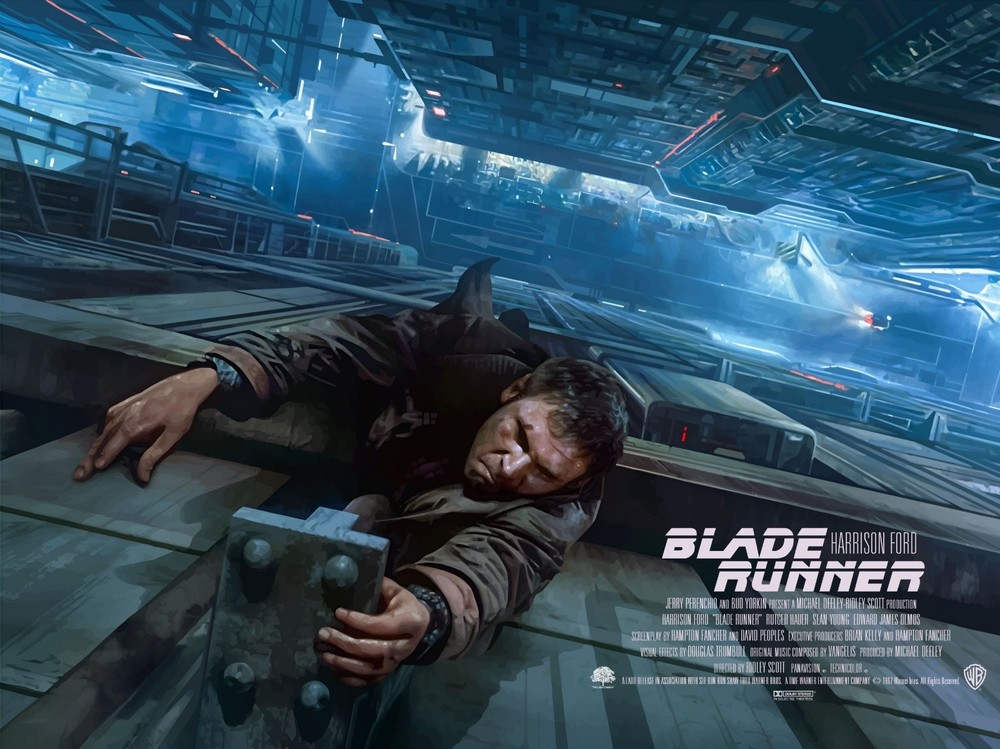 BLADE RUNNER 1982  quad poster print 30x40