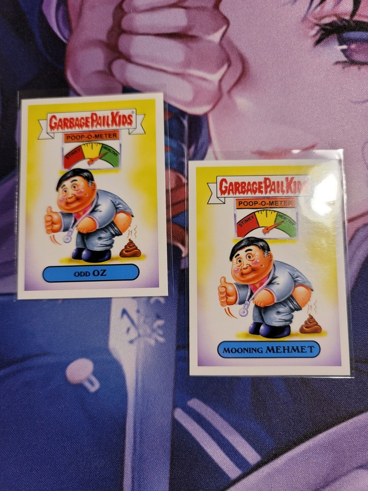 Set 2016 GARBAGE PAIL KIDS Prime Slime Trashy Daytime Odd OZ Mooning Mehmet 5a/b-image