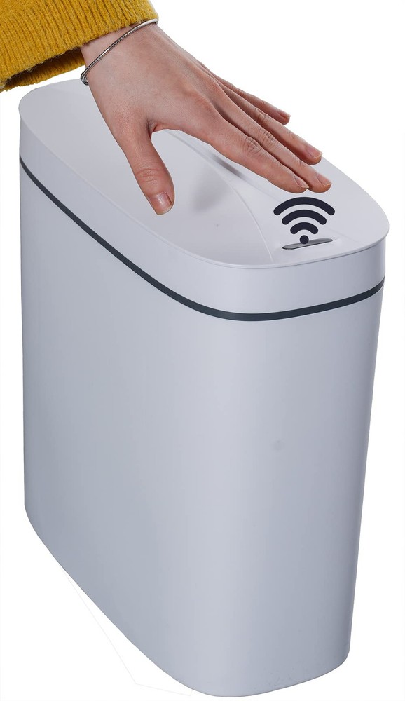 14 Liter Automatic Trash Can with lid,3.6 Gallon Touchless Trash Can or Kick,...