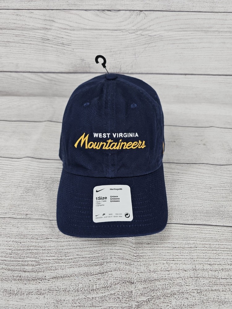 West Virginia University Nike Heritage 86 Campus Adjustable Cap Men's Adjustable