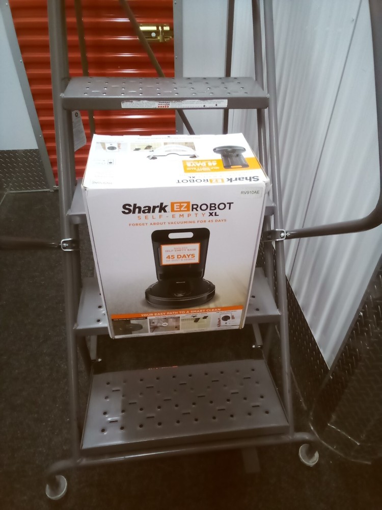 Shark EZ RV910AE Wi-Fi Robot Vacuum with XL Self-Empty Base in Dark Gray