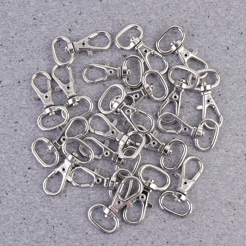 100pcs Trigger Snap Hooks Swivel Lobster Clasp Jewelry Findings Clasps
