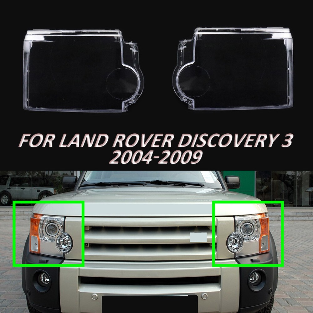For Land Rover Discovery 3 2004-2009 Headlight Lens Cover Transparent Shell