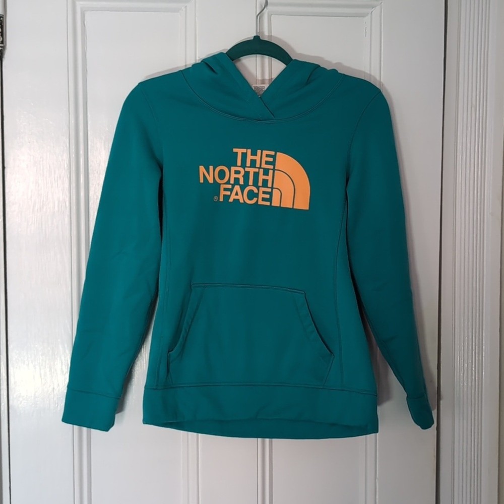 The North Face Turquoise Pullover Hoodie for Men and Women
