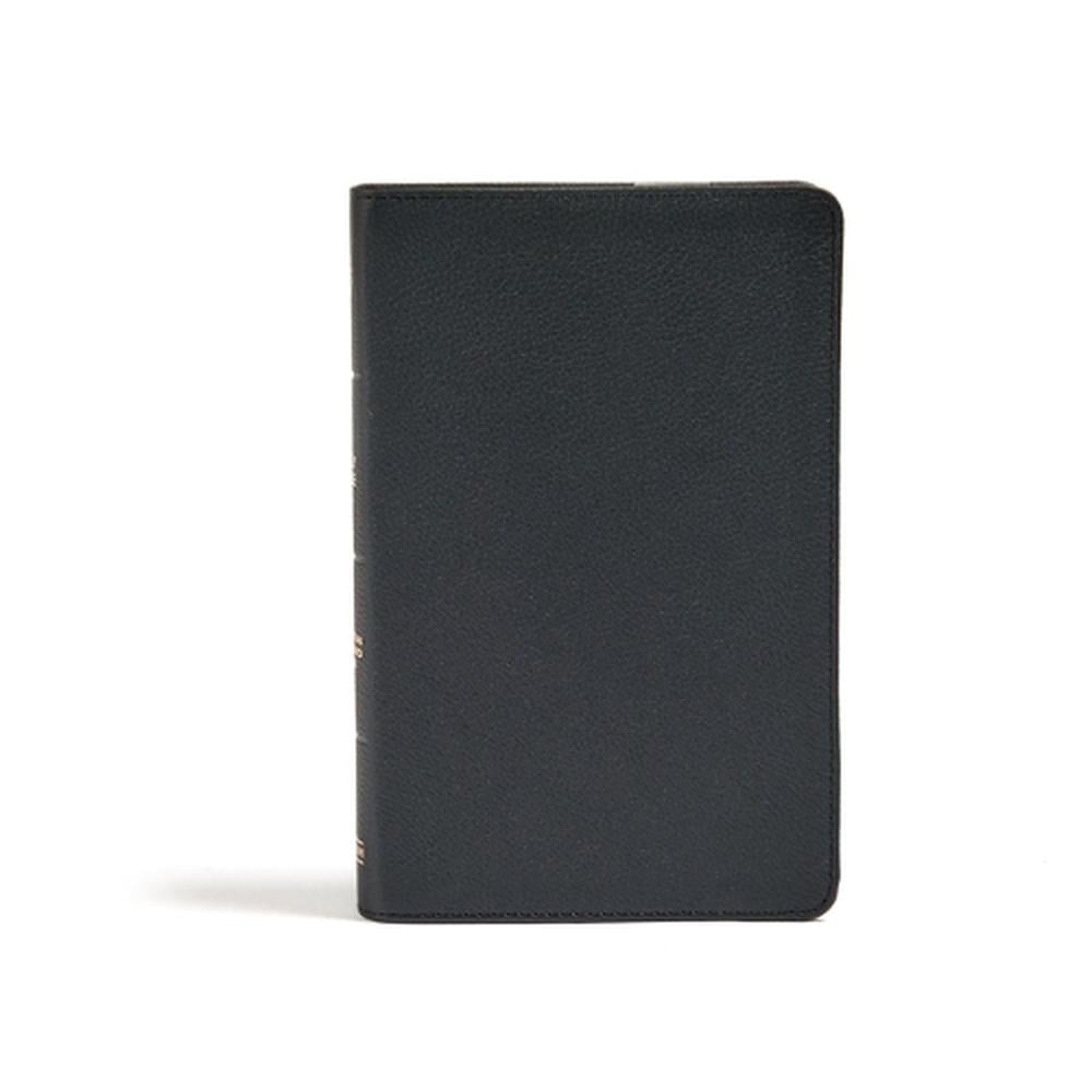 CSB Personal Size Bible in Black Genuine Leather by Holman 2020 Edition