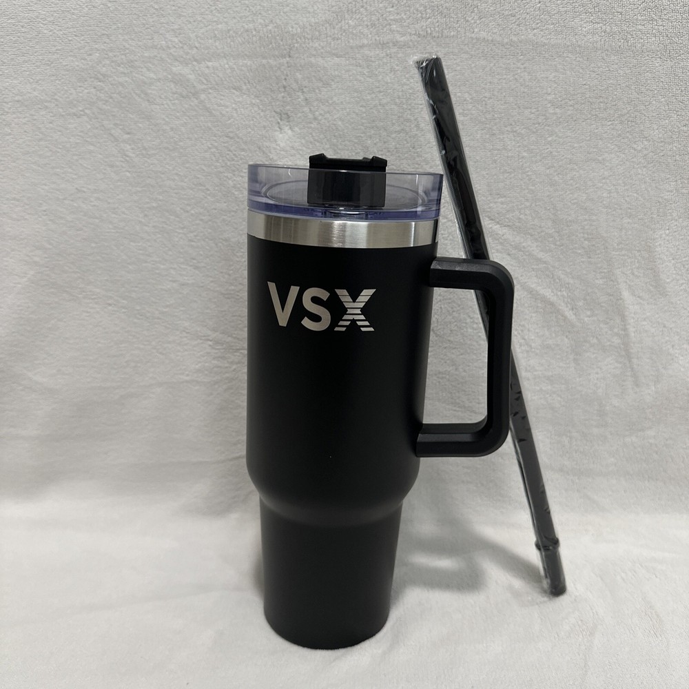 Victoria's Secret VSX Stainless Steel Quencher Tumbler With Straw 40oz New