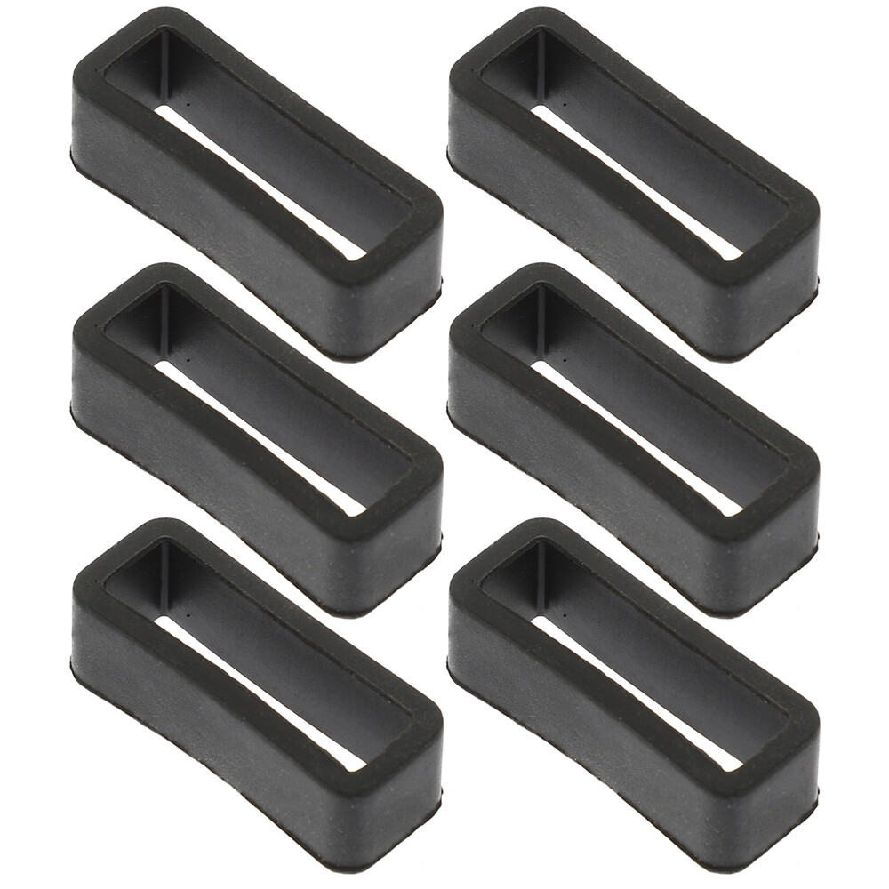 6 Pcs Strap Loop Black Activity Loop Watch Band Accessories Circle Watch Band