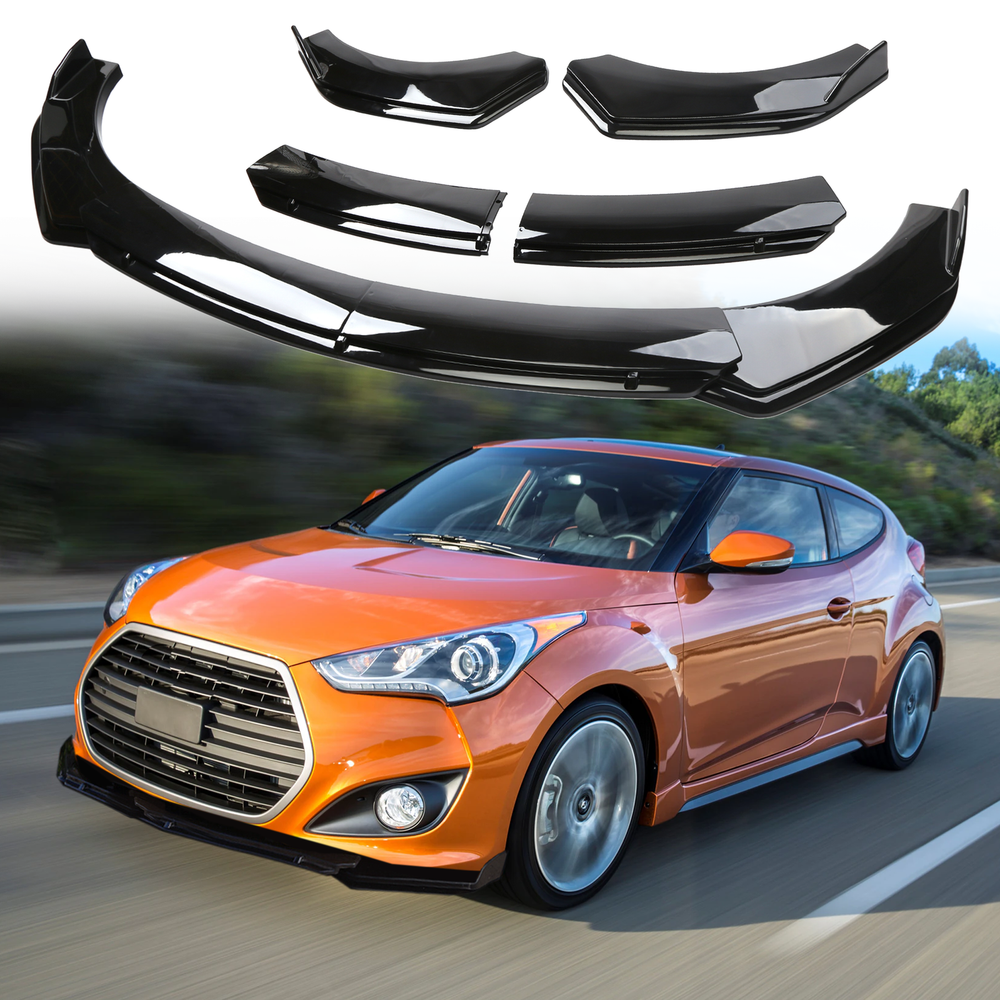 Hyundai Veloster 2012-2020 Front Bumper Glossy Lower Lip Spoiler Splitter