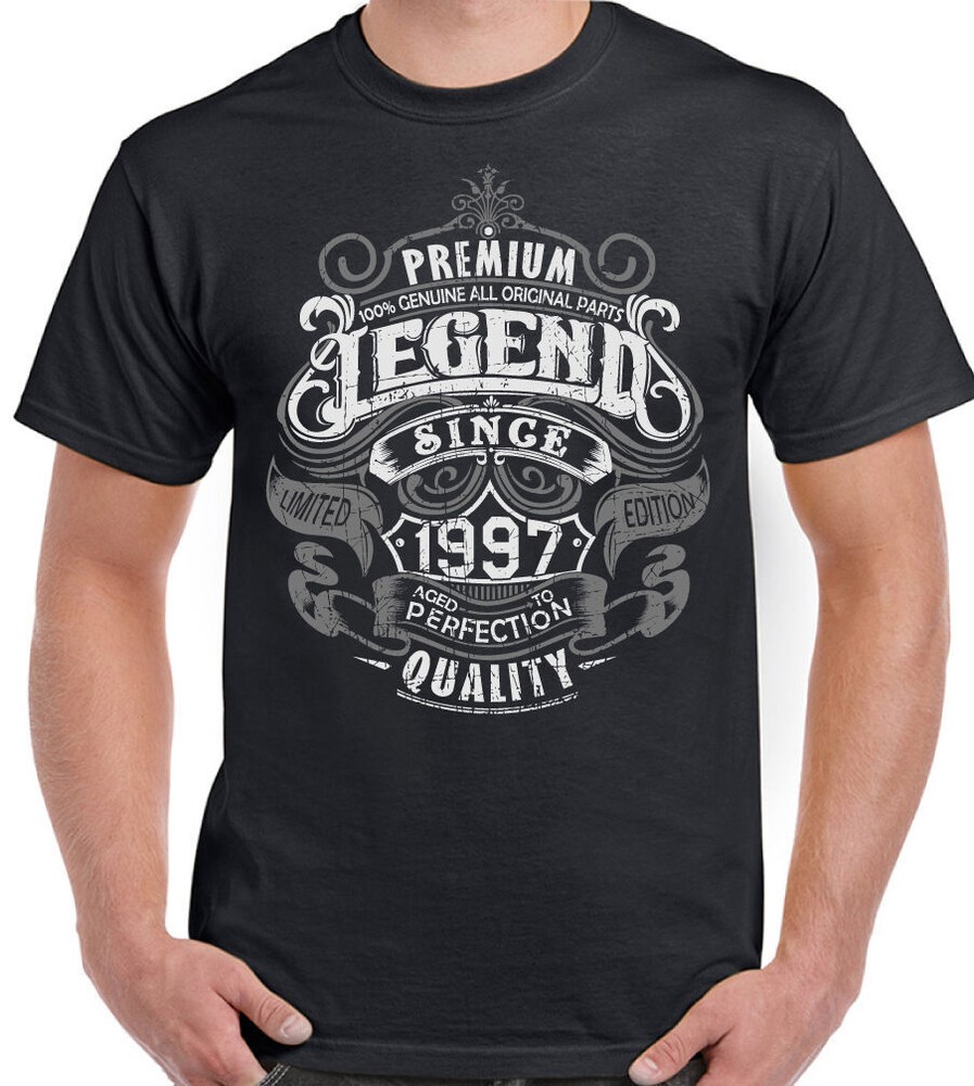 27th Birthday T-Shirt 1997 Mens Funny 27 Year Old Top Premium Legend Since