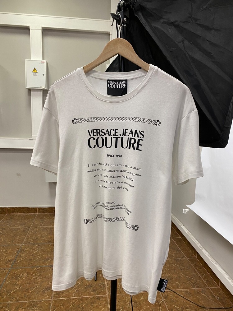 Versace Jeans Couture Rare White T-Shirt Mens Size M