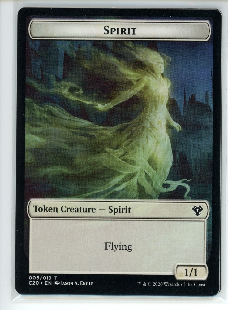 SPIRIT INSECT Double-Sided Token Magic MTG Commander 2020 LP C20 #6 13