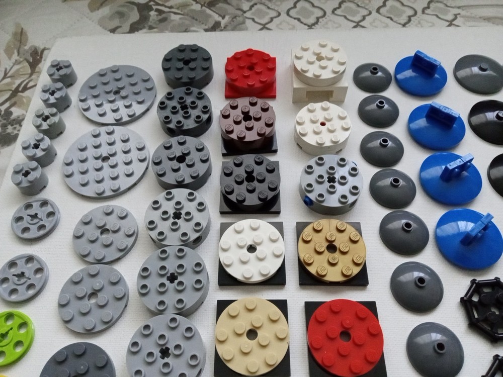 Lego Specialty Pieces Genuine Round & Circle Rotating Plates Actual Photos