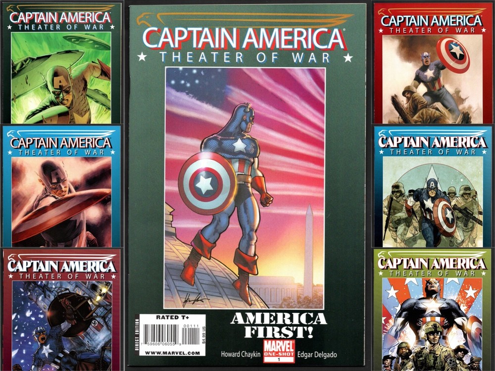 Captain America Theater of War 7 One Shot Set Marvel 2008-2009 NM Condition