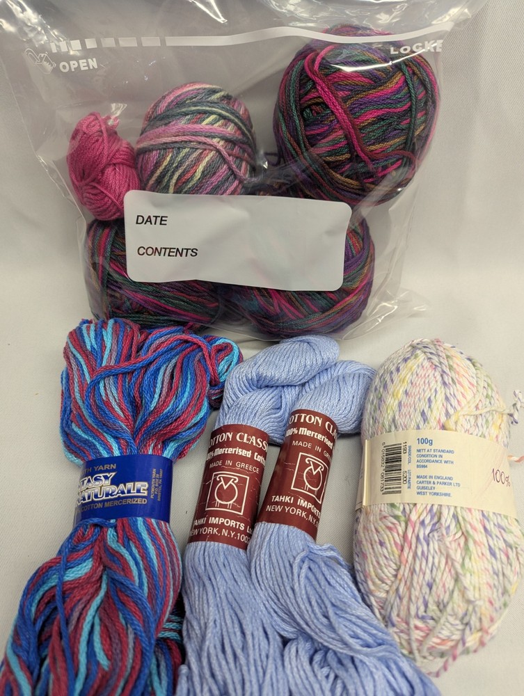 Mixed Lot Of Cotton Yarn  7 Full 2 Partial