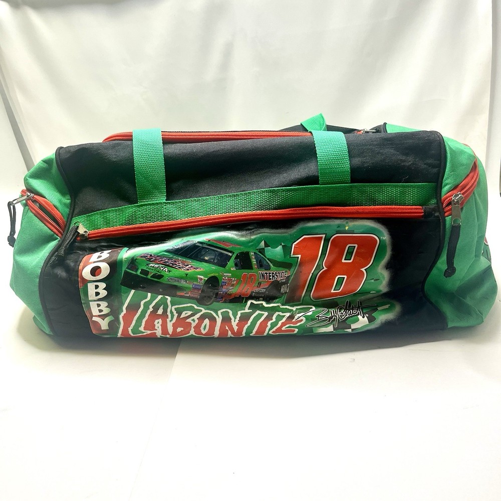Bobby Labonte 18 NASCAR Duffle Gym Bag with Pyramid Design