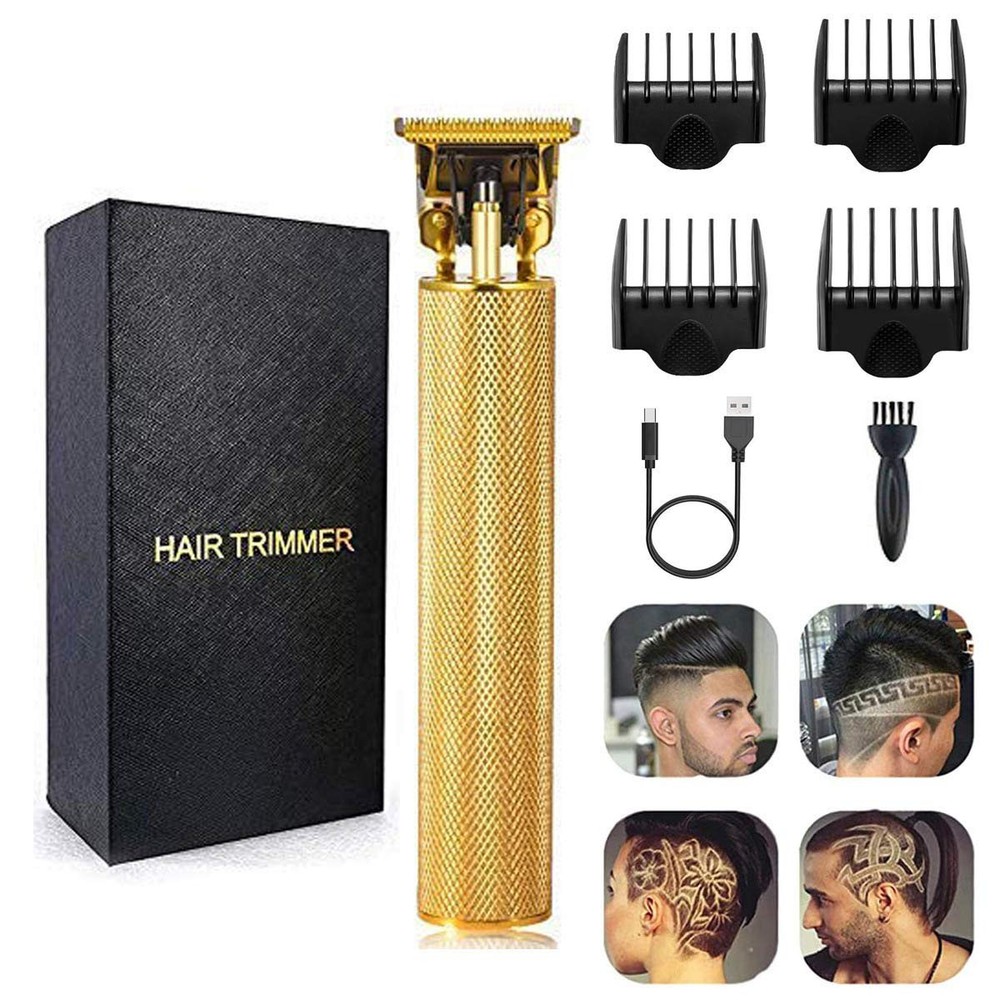 Professional Men's Electric Hair Clipper & Trimmer Kit for Home Grooming