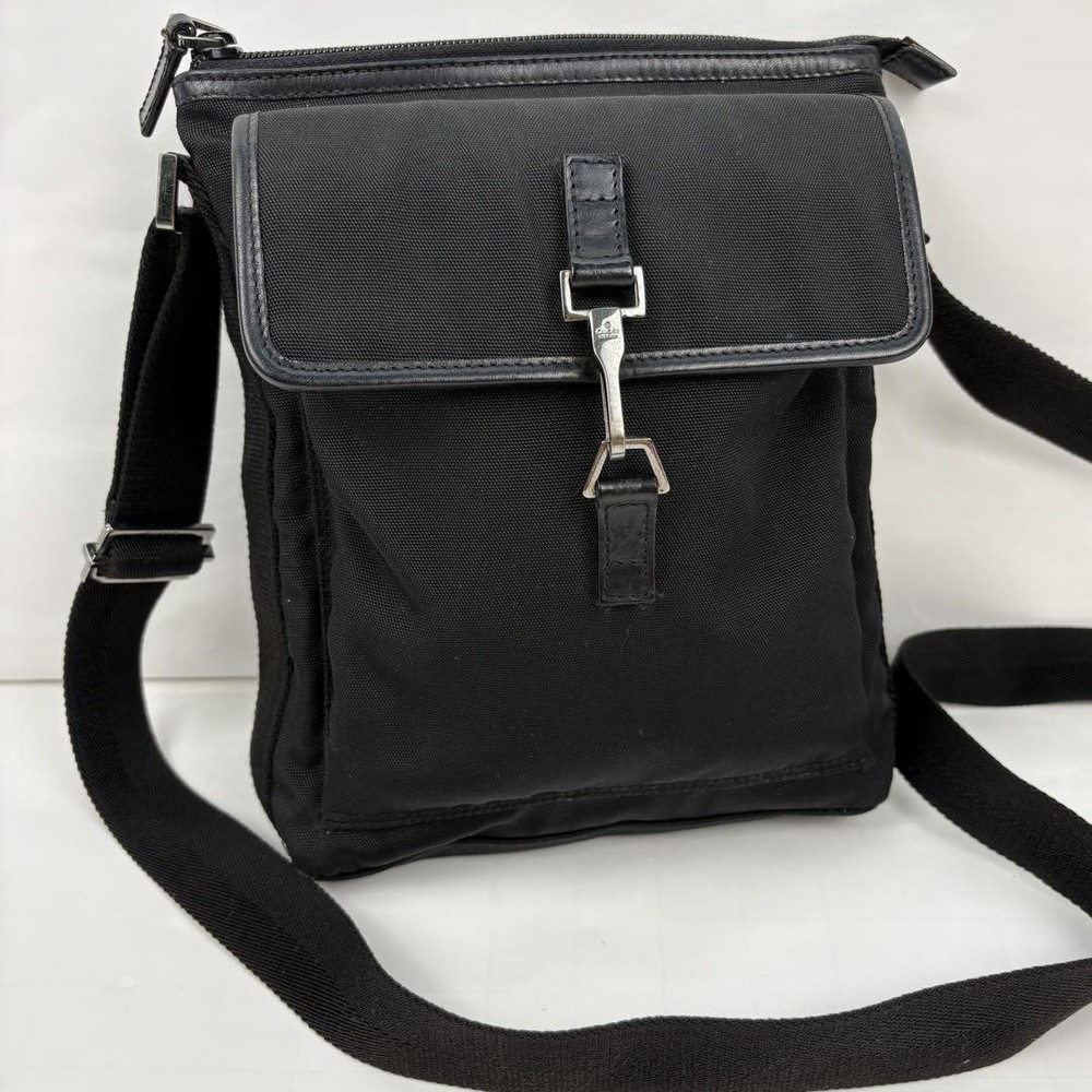 Gucci Jackie Black Leather Crossbody Shoulder Bag New